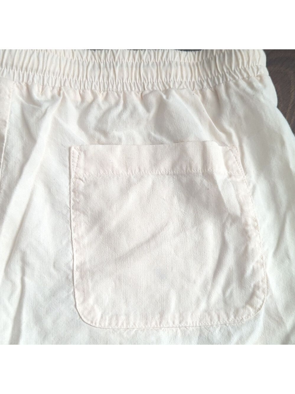 Cloth & Stone Cream Drawstring Shorts - Picture 4 of 9